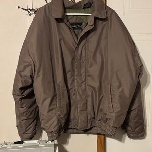 Men's Taupe Puffer Jacket